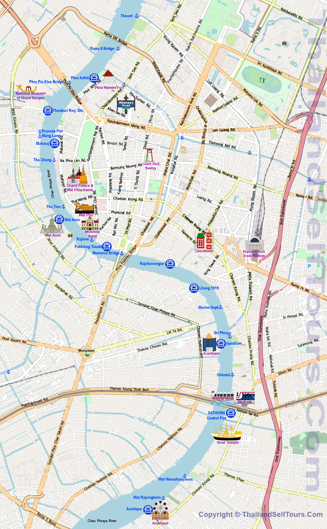 chao phraya river famous attractions