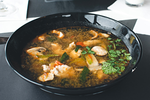 Extremely spicy Thai soup